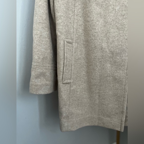 Larry Levin Oatmeal Colored Overcoat NWT ~ Size L - Picture 12 of 16